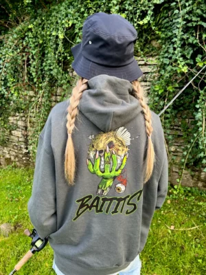 (Précommande)SWEAT À CAPUCHE BAITITS "HALLOWEEN" Gris